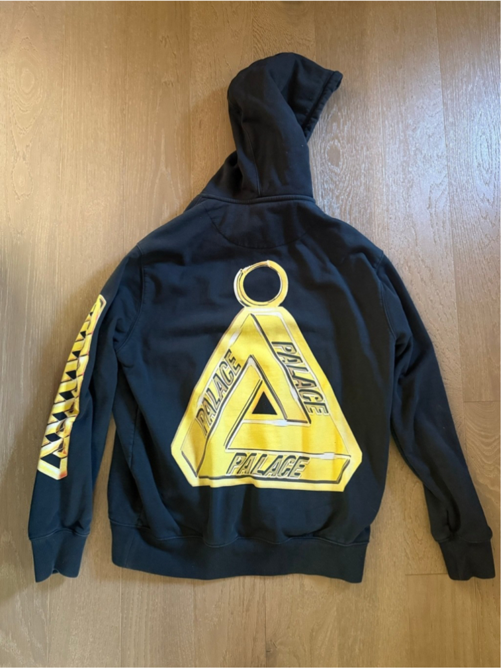 Palace Skateboards Hatton Hood Black Gold Graphic Hoodie Men’s Large L 2020